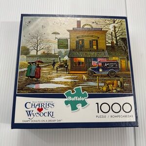 Buffalo Charles Wysocki 1000-Piece Puzzle - Dampy Donuts on a Dreary Day